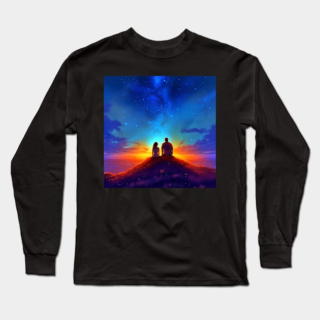 I feel so happy when I'm with you Long Sleeve T-Shirt by The Alien Boy Art